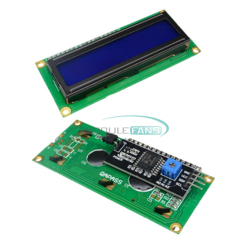 5PCS Lot 1602 16X2 LCD Blue Display I2C Serial Interface backlight Module