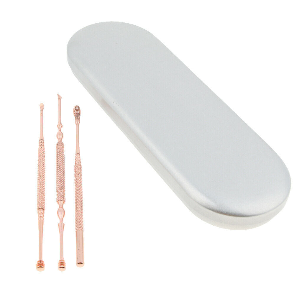 3pcs / Set Stainless Steel Ear Cleaner Wax Cleaner Tools