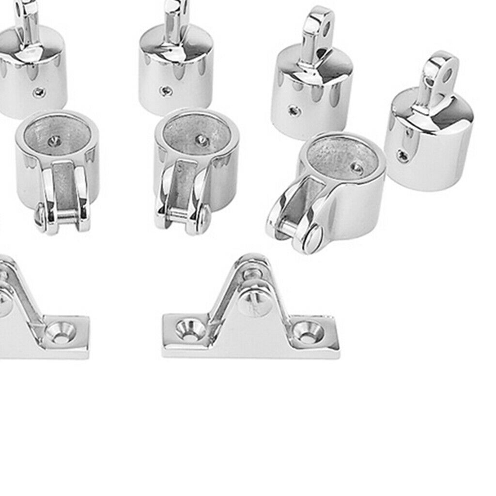 Set of 12 1" Heavy-duty 3-Bow Bimini Top Marine Hardware Set Hinge Jaw