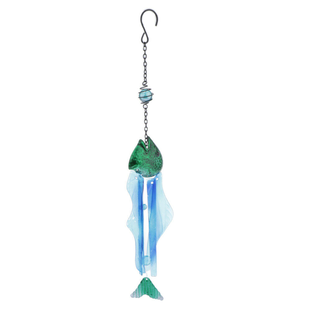 Wind Chimes Hanging Fish Ornament Home Outdoor Garden Yard Decor Suitable for