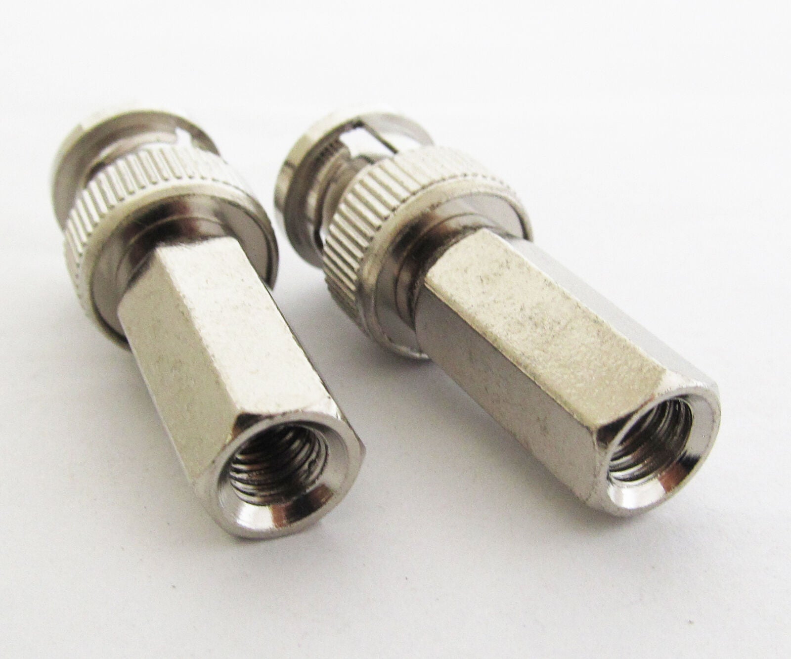 1pc BNC male twist on RG59-U connectors Nickel new