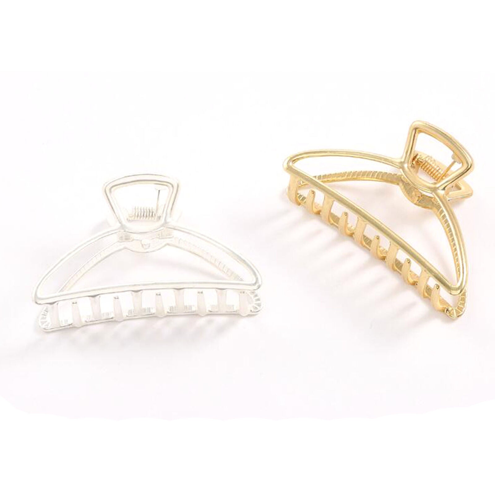 6 Pack Fashion Large Metal Hair Clips Open Shape Claw Clip Hair Shark Hair Clips