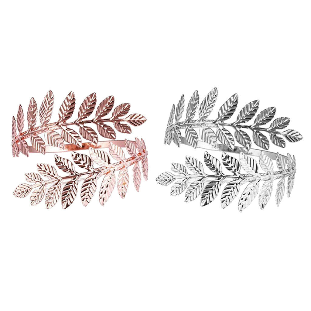 2pcs Women Arm Bangles Fashionable Cuff Armlets Bridemaid Bracelets Holiday