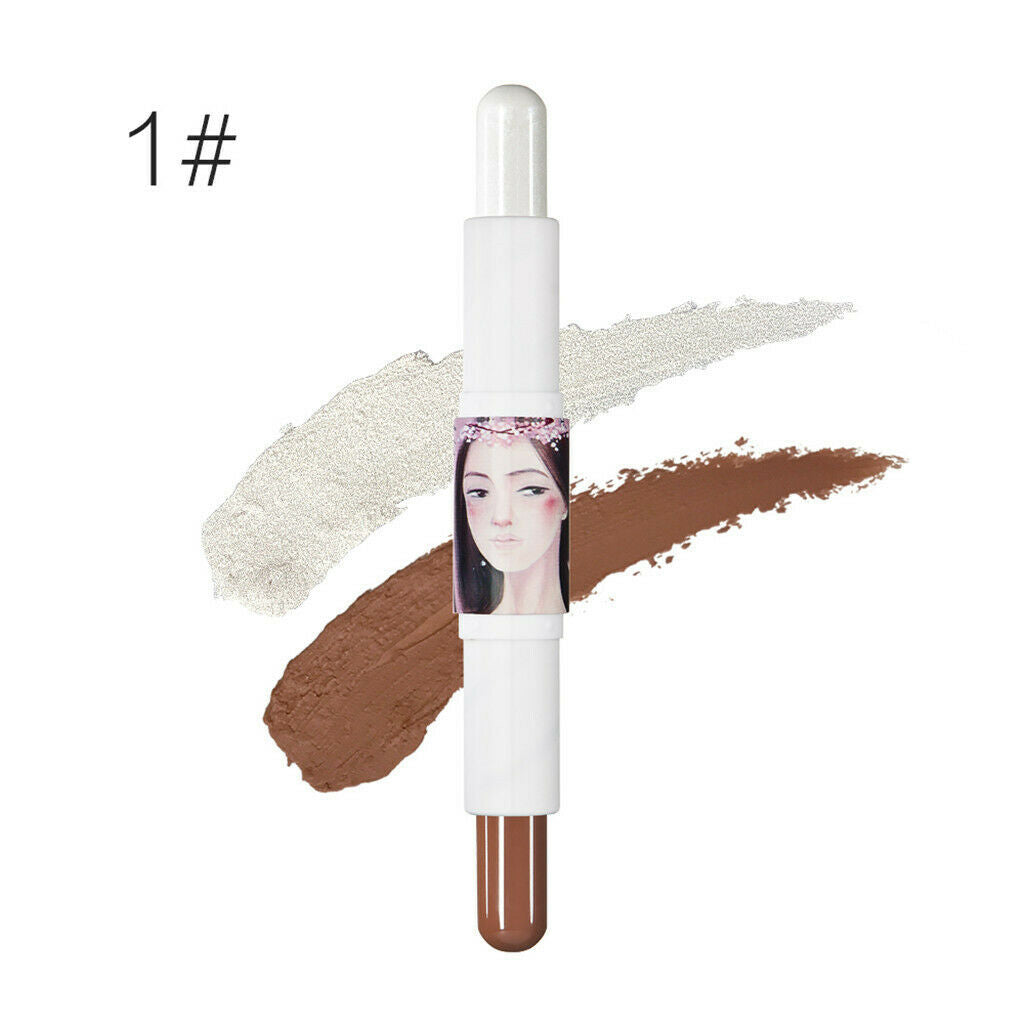 Dual Ended Concealer Contour Highlight Stick Pen for Face Eye Foundation #1