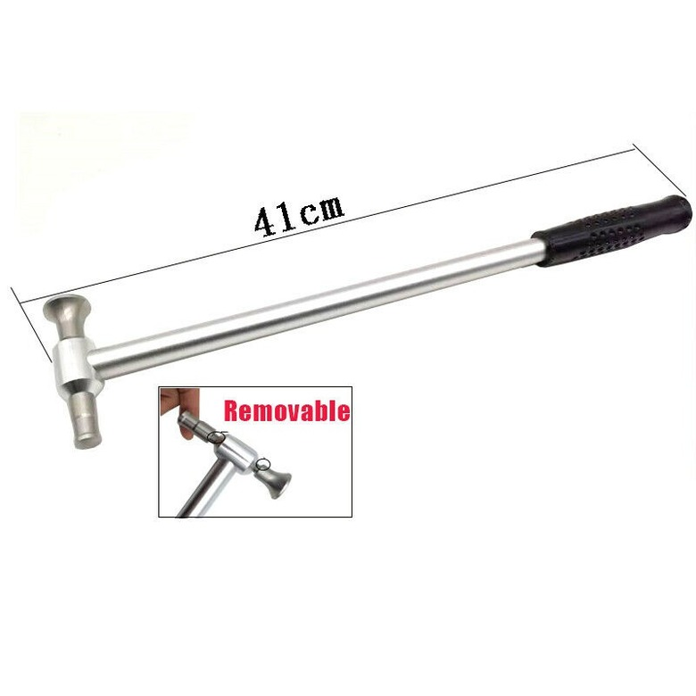 Stainless steel dent removal hammer, paintless dent removal tool