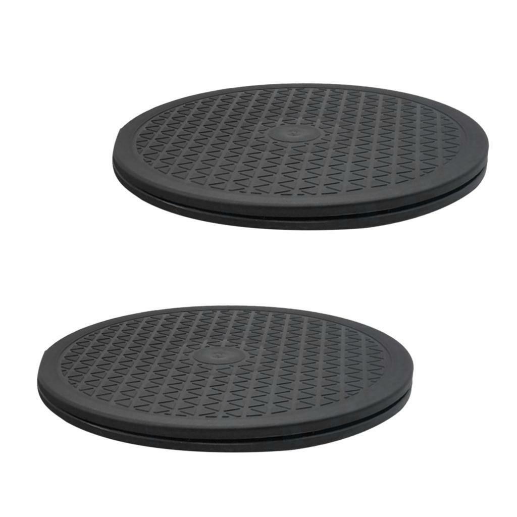 2pc Turntable Rotating Plate Stand Revolving Cake Icing TV Monitor Modeling