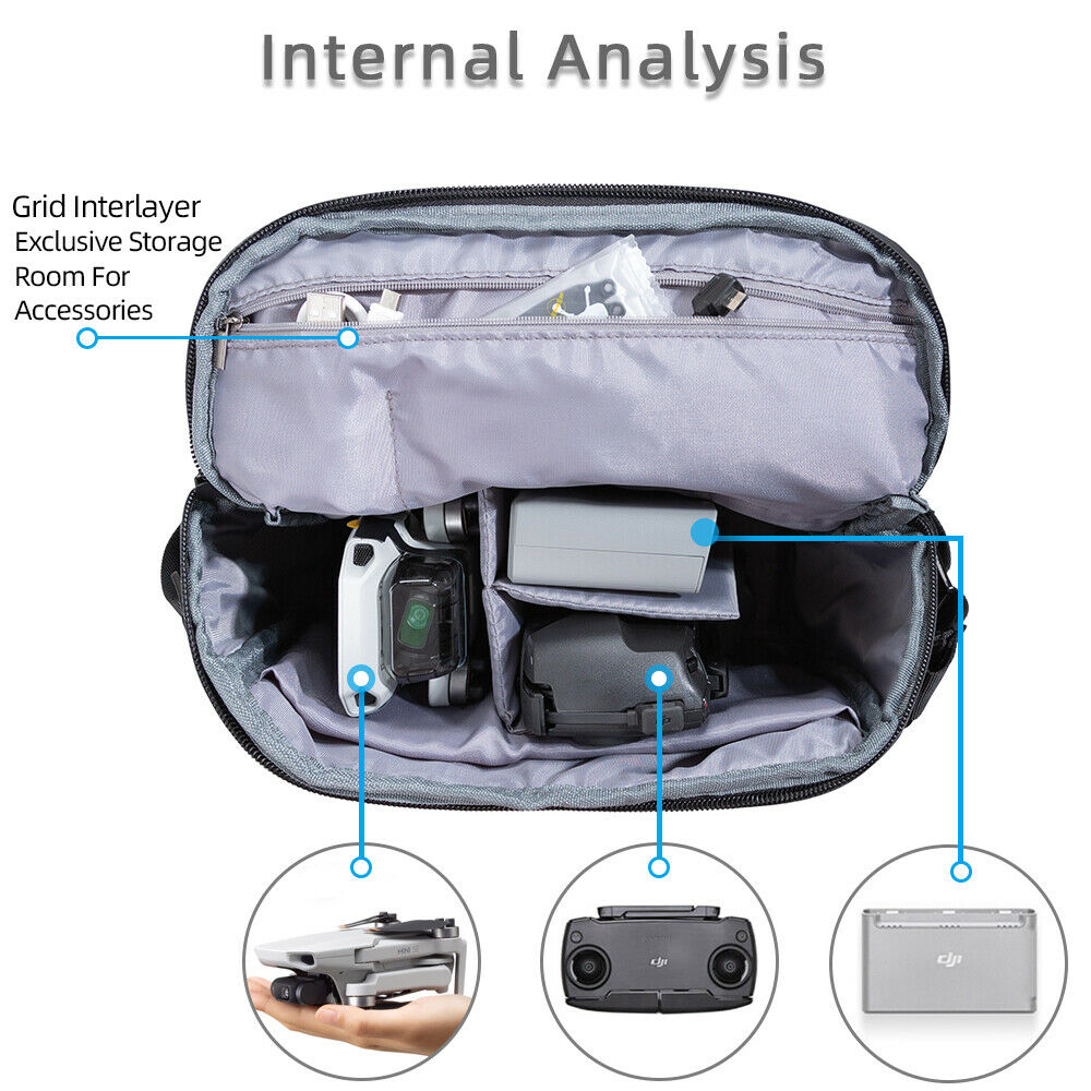 For DJI Maivc Mini SE Drone Waterproof Storage Box Pouch Shoulder Bag Accessory