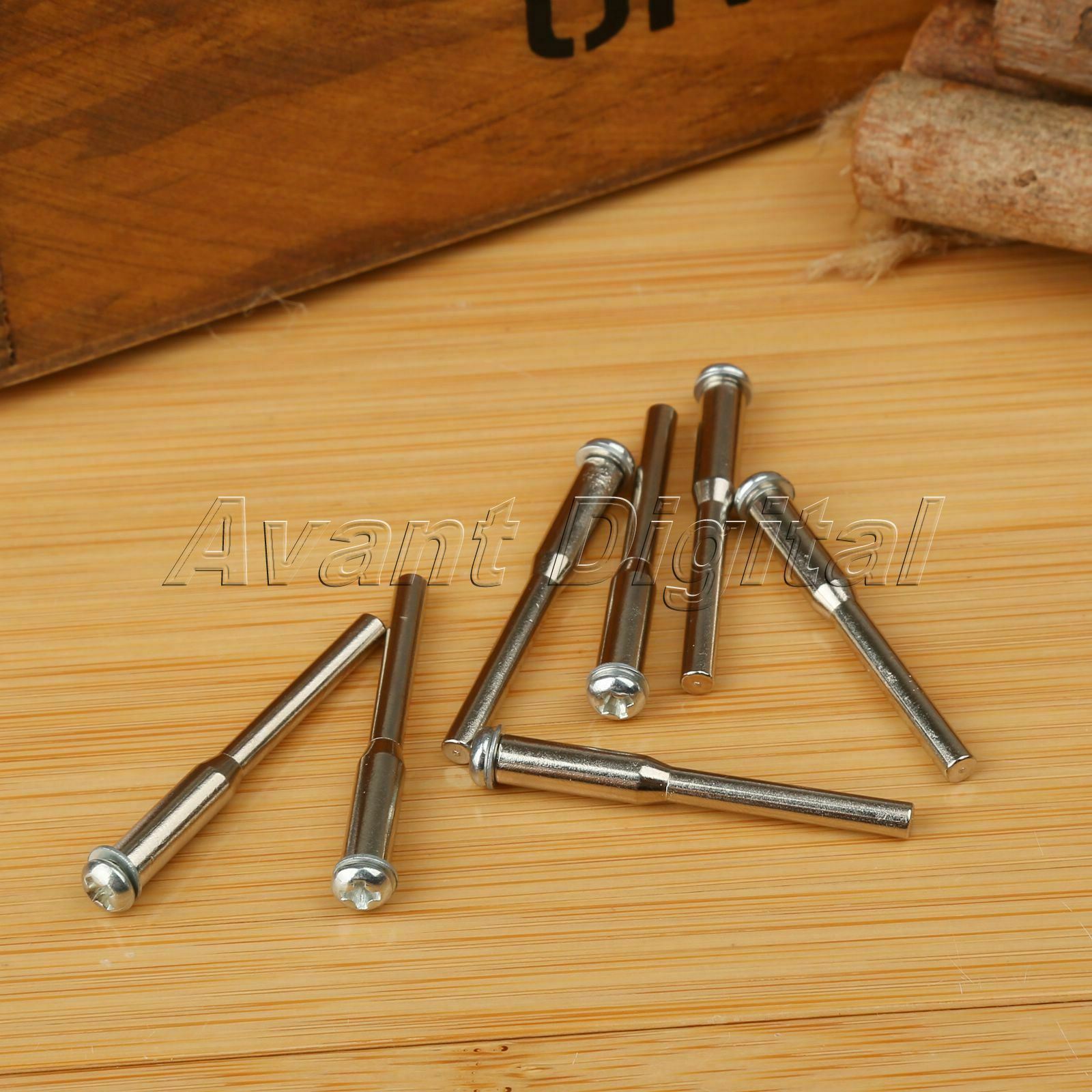 10* 1/8" Shank Diamond Cutting Fixed Mandrel Cut-Off Wheel Holder Rotary Tool