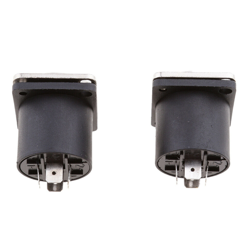 2 Pieces Speaker 4 Pin Female Jack Audio Speaker Connector Replacement