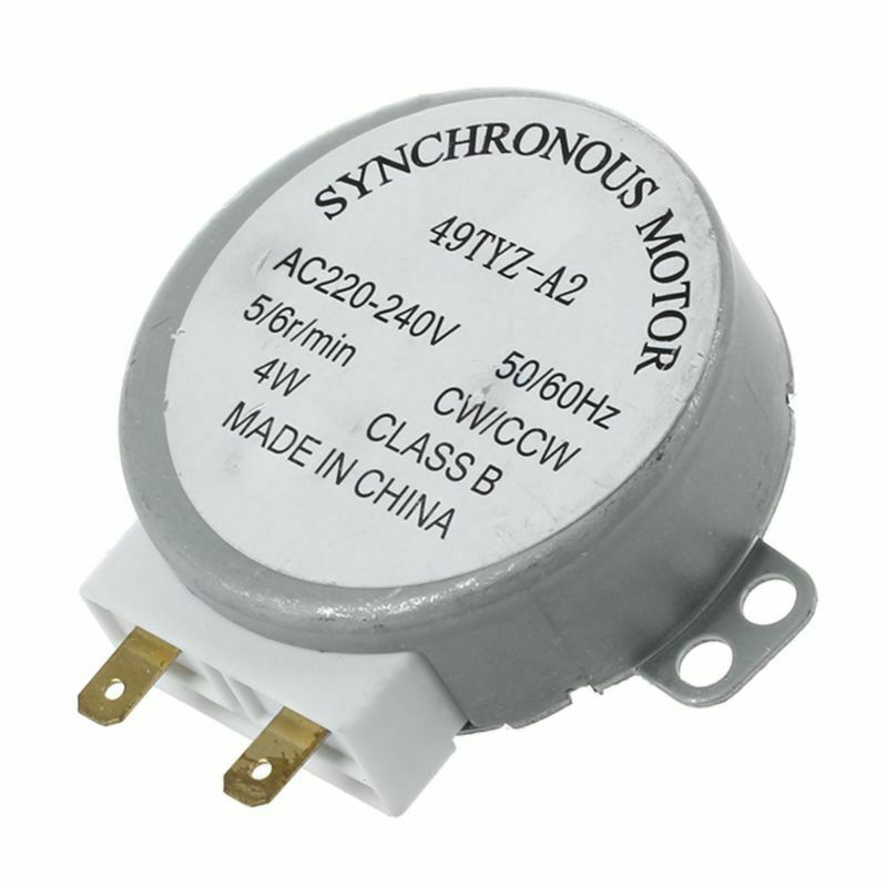 AC 220-240V 50/60Hz 5/6RPM 4W Turntable Synchronous Motor for miniwave Oven K9Q6