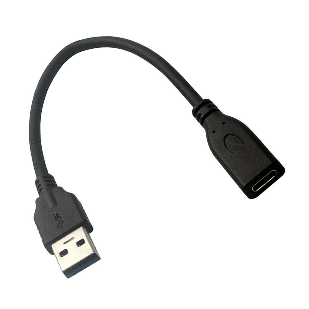 7.87inch USB 3.0 Male To USB 3.1 C Female Cable Adapter Sync Cord Connector
