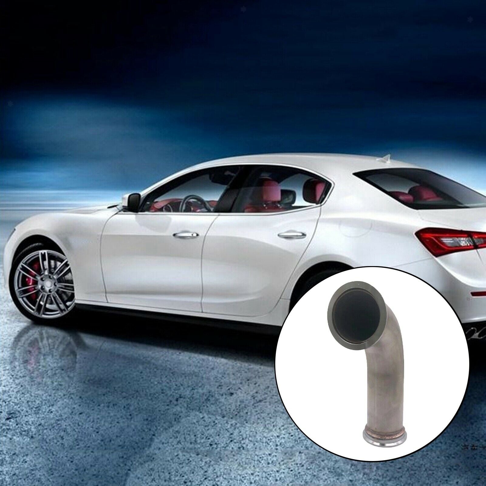 90 Degree Stainless Steel Elbow Adapter Downpipe for 2.5"ID V-band Flange