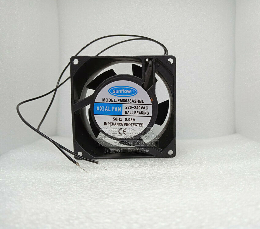 New for Sunflow ball axial fan FM8038A2HBL AC 220V-240V 0.08A fan