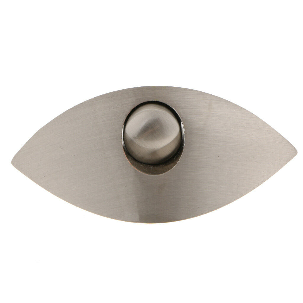 2pcs Half Moon Handle Push Lock Aluminum Keyless Latch Catch Knob Luster