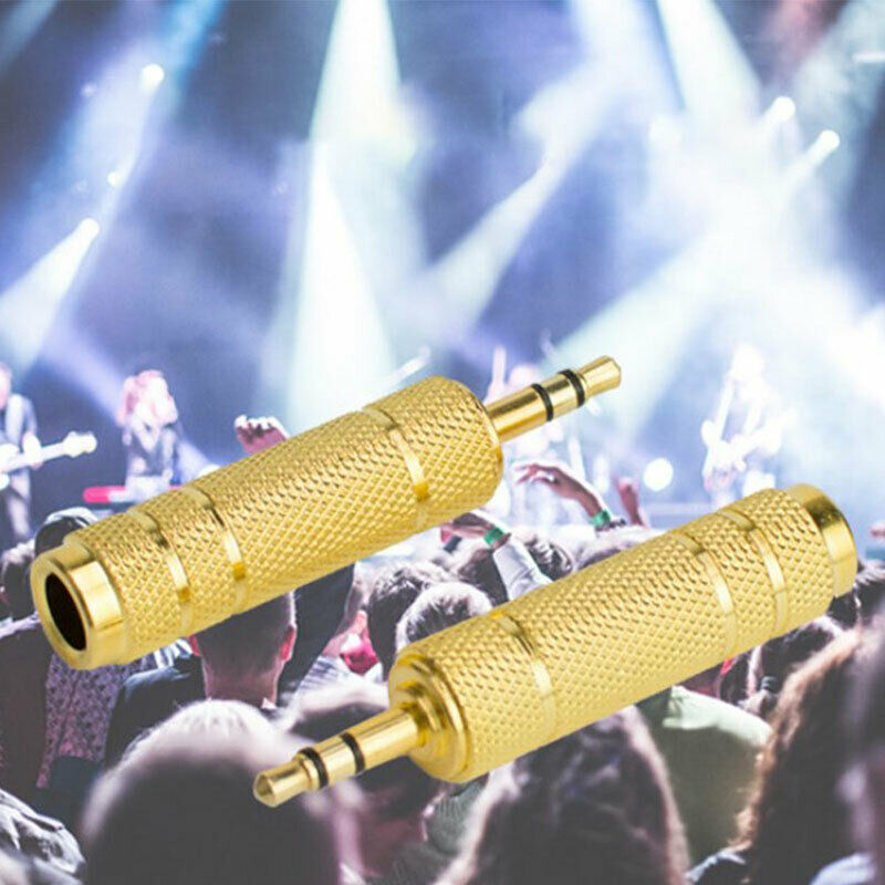 3.5mm Male to 6.5mm Female Stereo Mic Audio Headphone Jack Adapter Conver.l8