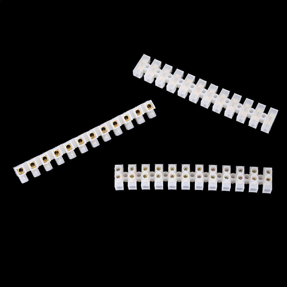 3pcs10Amp 12 Way Barrier Screw Terminal Block Wire Connector St MiSJCA