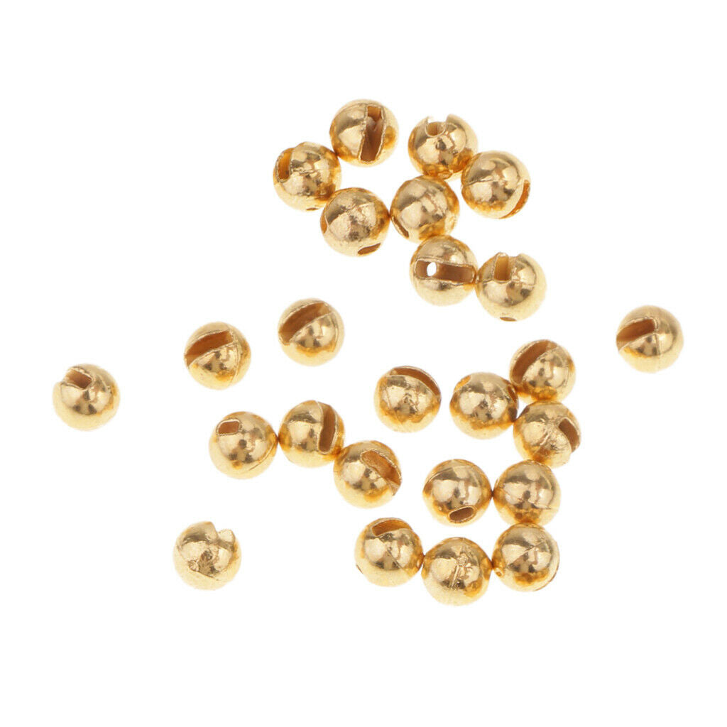 3X of 25 Fly Tying Beads Slotted Tungsten Beads 5 Sizes Heavy Deep Nymphs 3.0mm