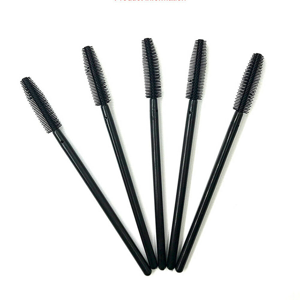 50Pcs Disposable Silicone Eyelash Brush Mascara Wands Eye Lashes Extension Tool