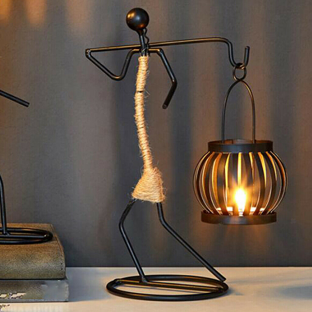 Metal Candlestick Holder Wedding Candle Holder Home Decoration 17x10x23.8CM