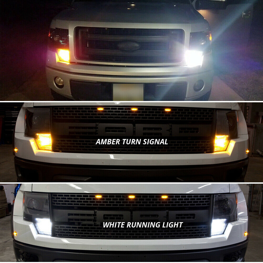 Dual-Color LED For Turn Signal Light /DRL For Ford F150 F250 F350 Switchback Kit