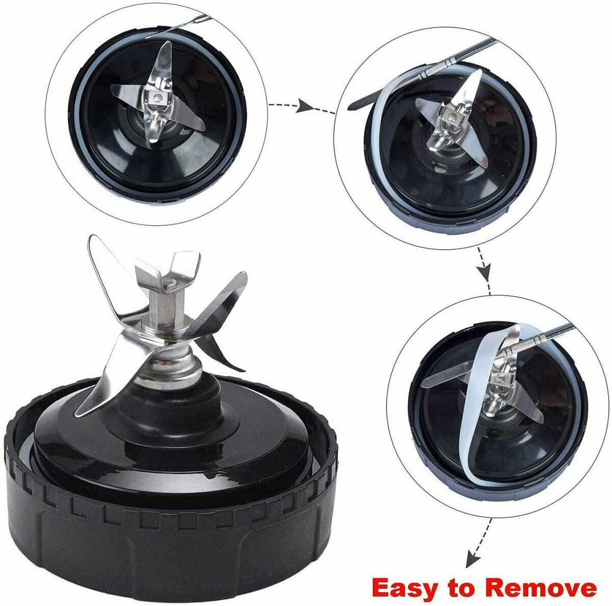 4 Pack Gasket Rubber Sealing O-Ring For Nutri Ninja 1000W Ninja Blender