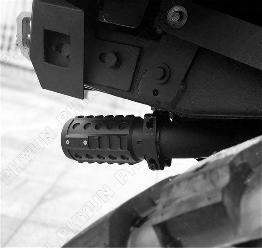 65MM Inlet Car Exhaust Tip Tail Muffler Decoration Pipe Tip Aluminum Universal
