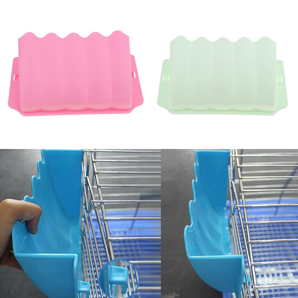 2pcs Simple Hanging Hay Rack Feeder Feeder for Small Pet Hamster Rat Random