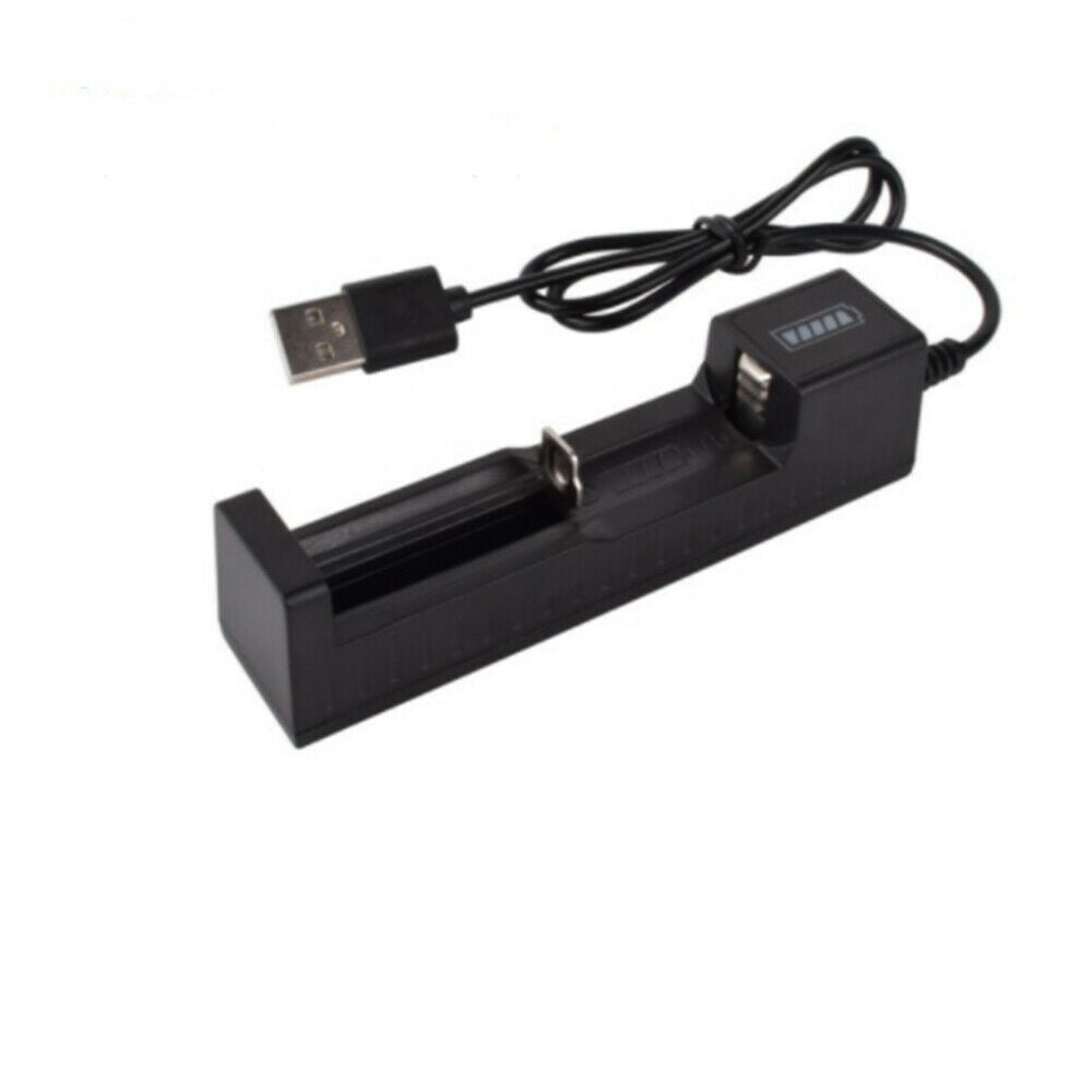 Universal 1 slot Battery USB Charger adapter LED Smart Chargering for Li-ion