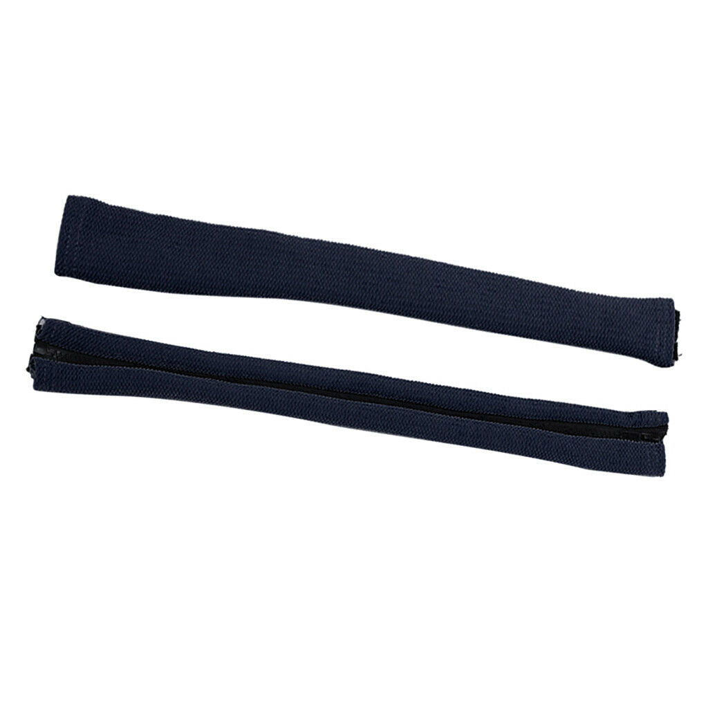 2pcs Non-slip Stretch Furniture Chair Armrest Cover Protector dark blue