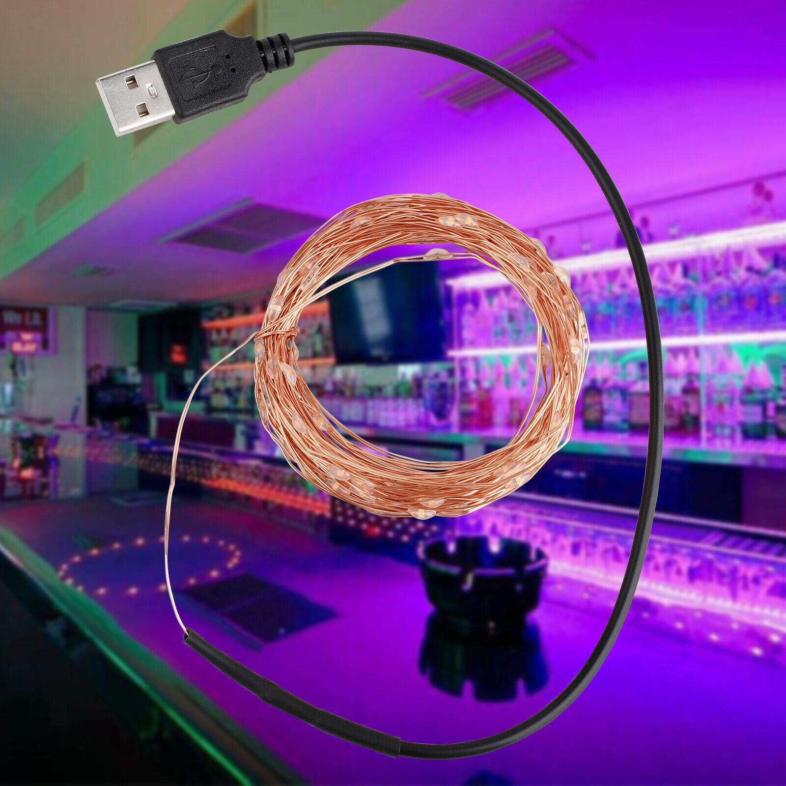10M 100LED  String Light USB Christmas Halloween Party Waterproof Garden Decor