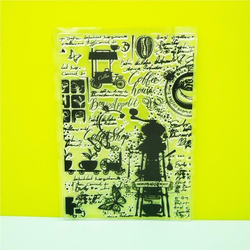 Lighthouse Background Silicone Clear Stamp Aesthetic Retro Patterns Rubber Stamp
