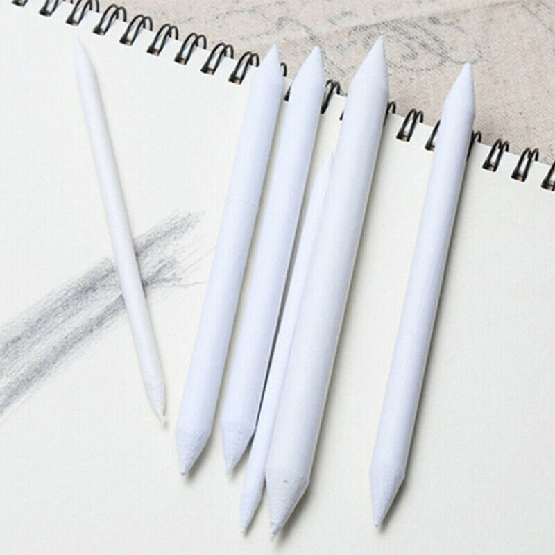 6pcs Blending Smudge Stump Stick Sketch Art White Drawing Pen Tool Art Su.l8