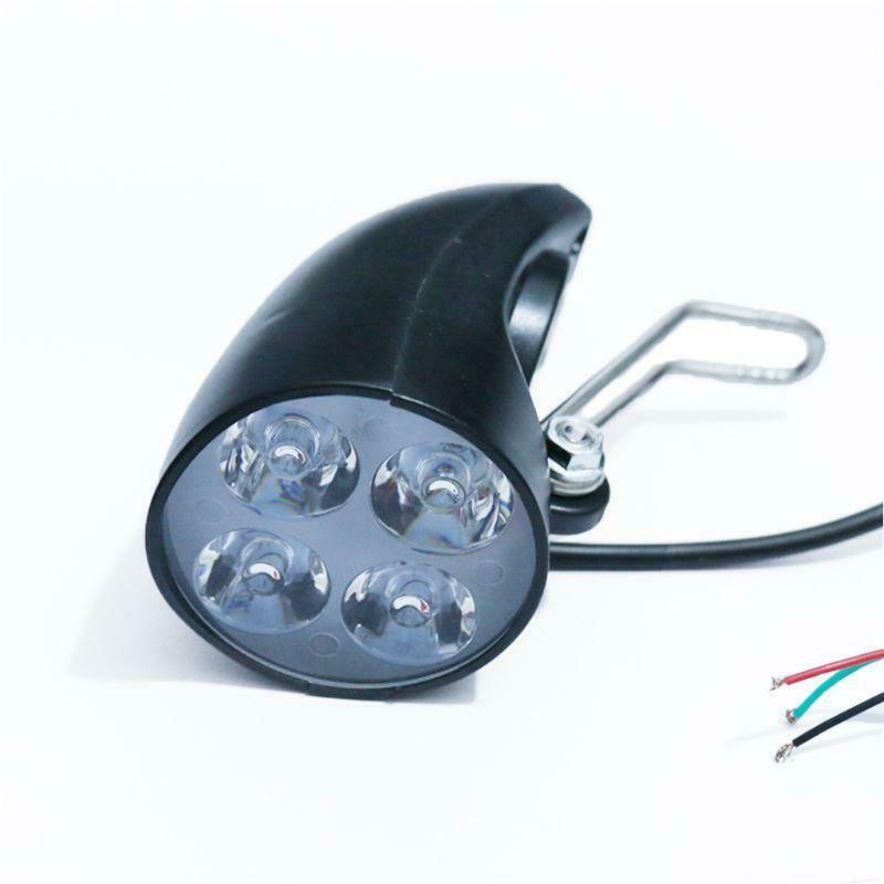 36V 48V eBike Light Scooter Lamp Electric Bicycle 4 LED Front Headlight