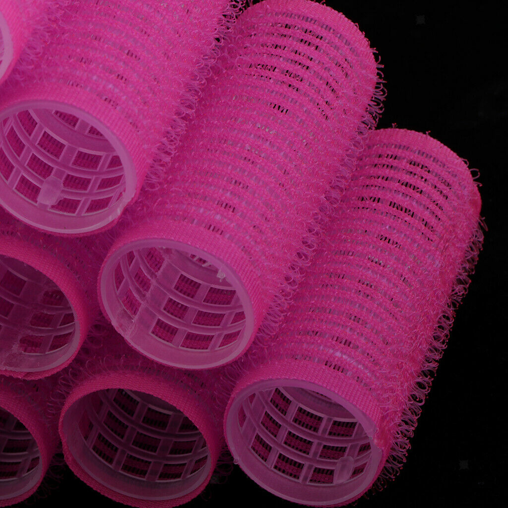 40x Plastic Hair Roller Curling Curls Sticky Styling Curlers for Women Girls