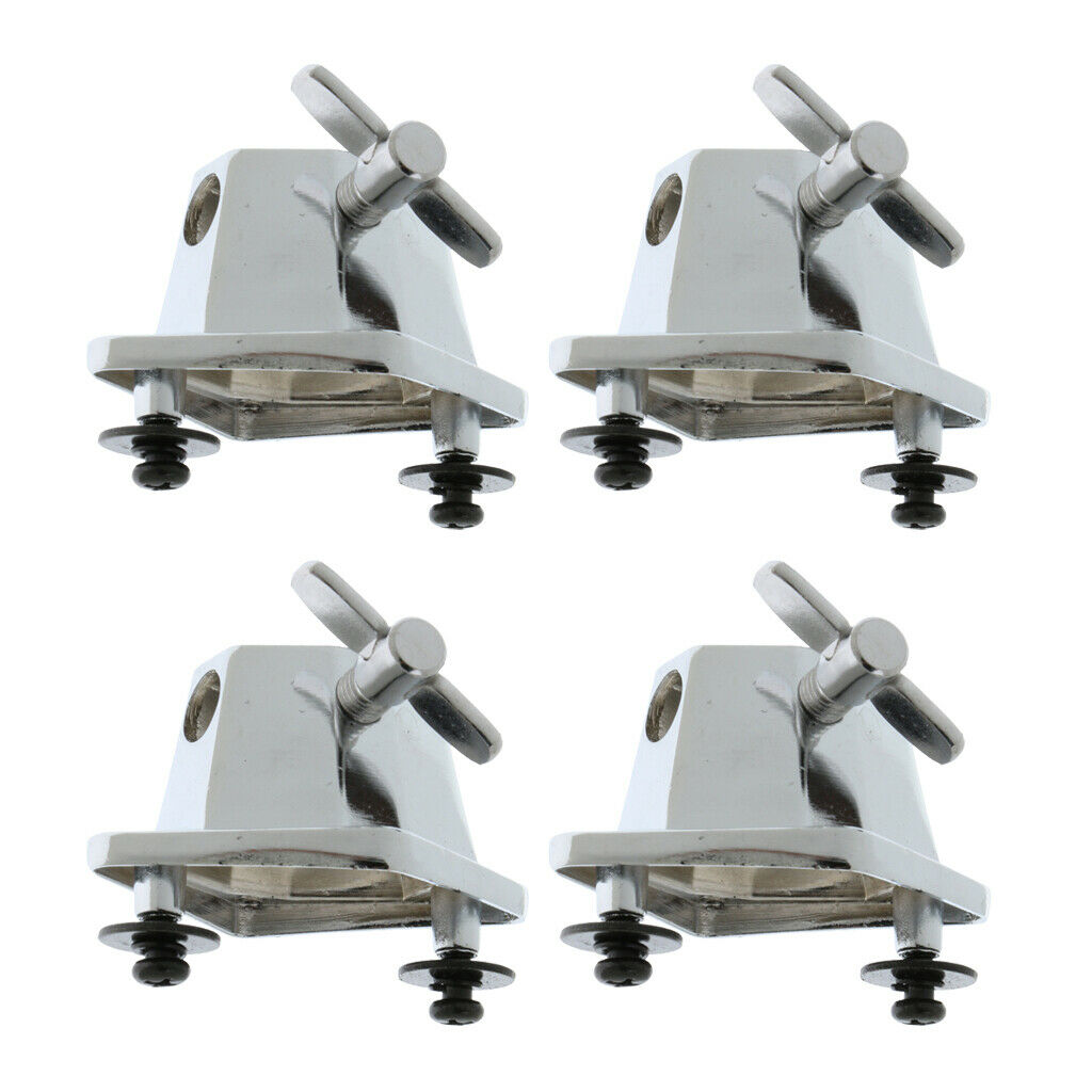4x Tom Drum Bracket Holder Percussion Musical Repair Accessories Alloy 7x5cm