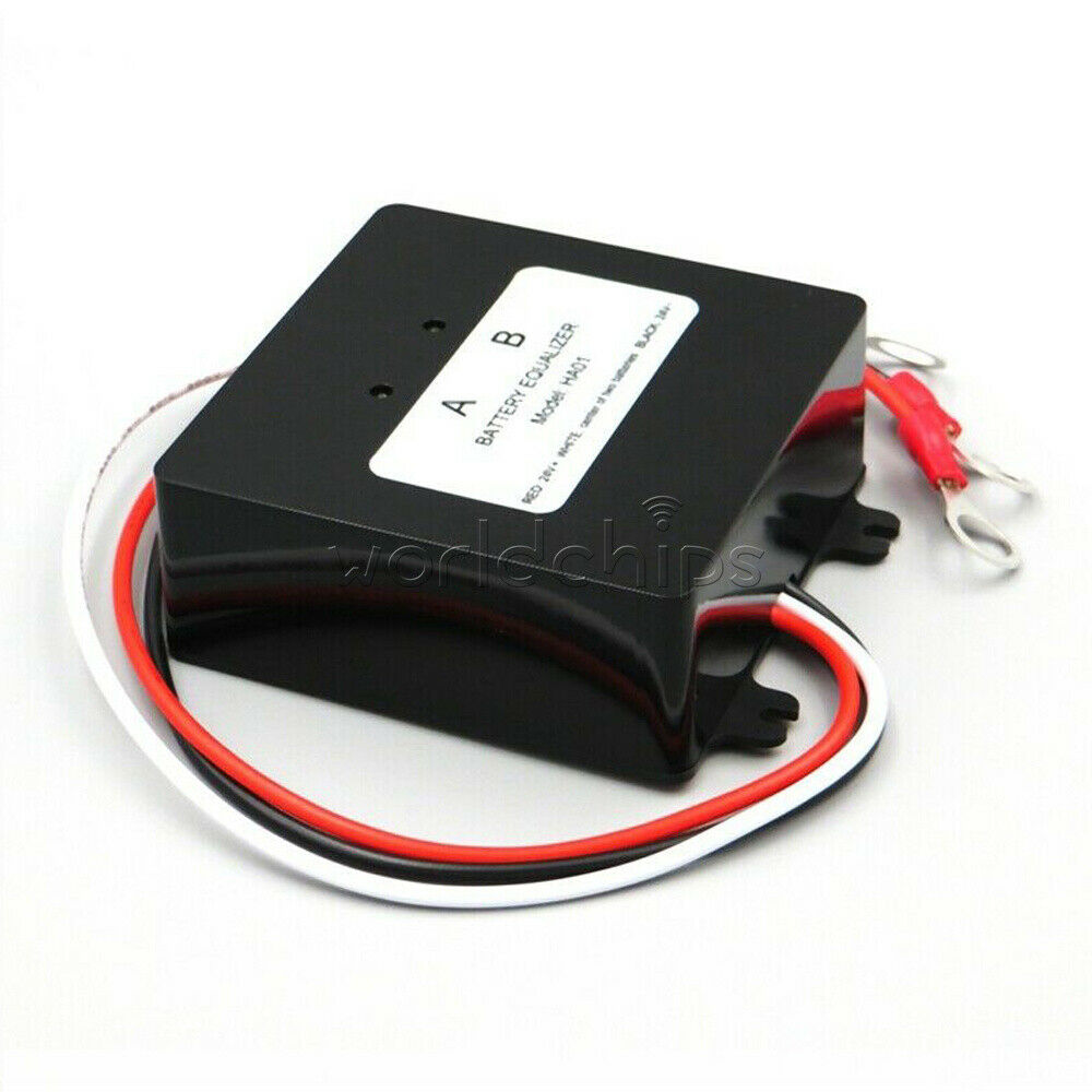 Solar Battery Voltage Equalizer for 2X12V 24V Lead-Acid Gel Battery Balancer