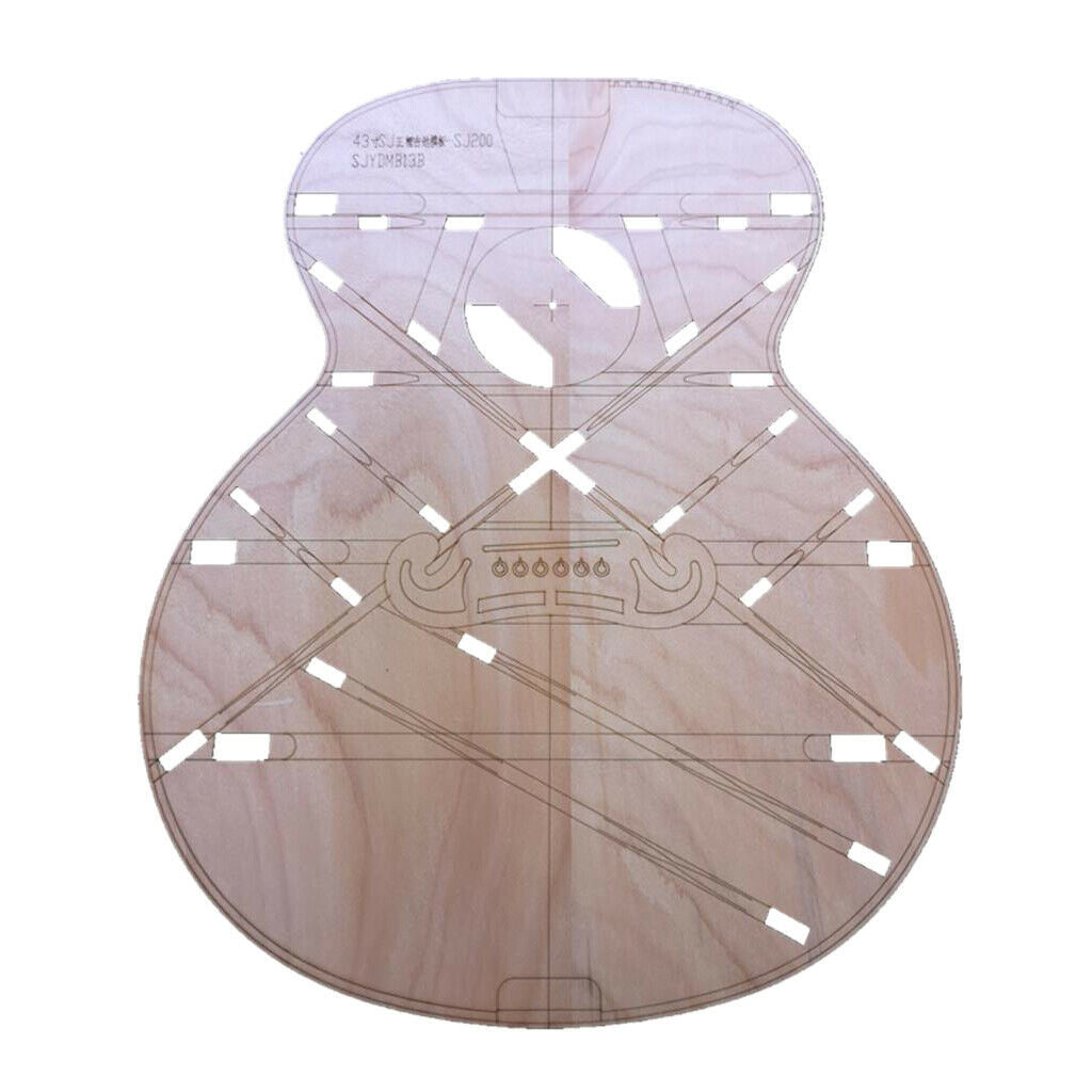 DIY Acoustic Guitar Body Layout Templates Premium SJ200 Jumbo Guitar Building