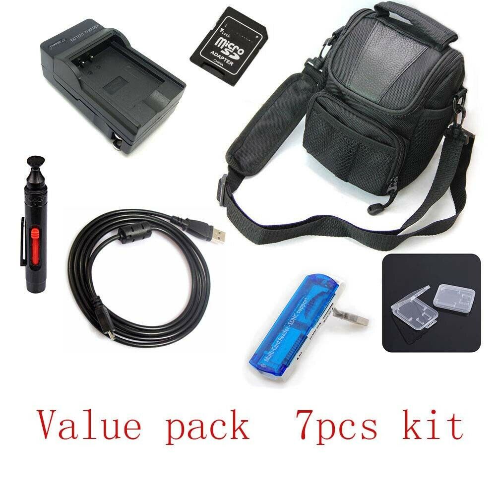 USB Cable+Camera BAG+Battery Charger+Card Reader+For Nikon Coolpix S9300  GM