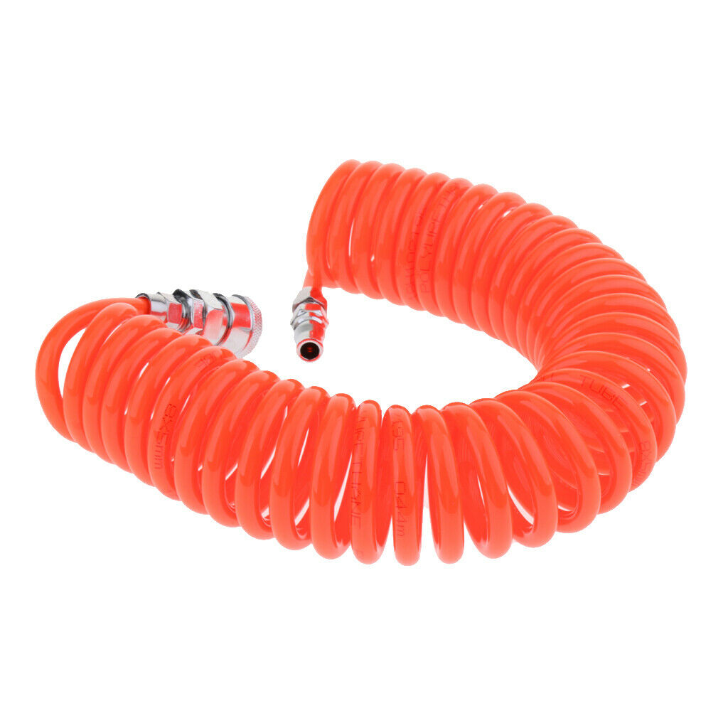 20ft Orange  COILED PNEUMATIC RE-COIL COIL AIR COMPRESSOR HOSE