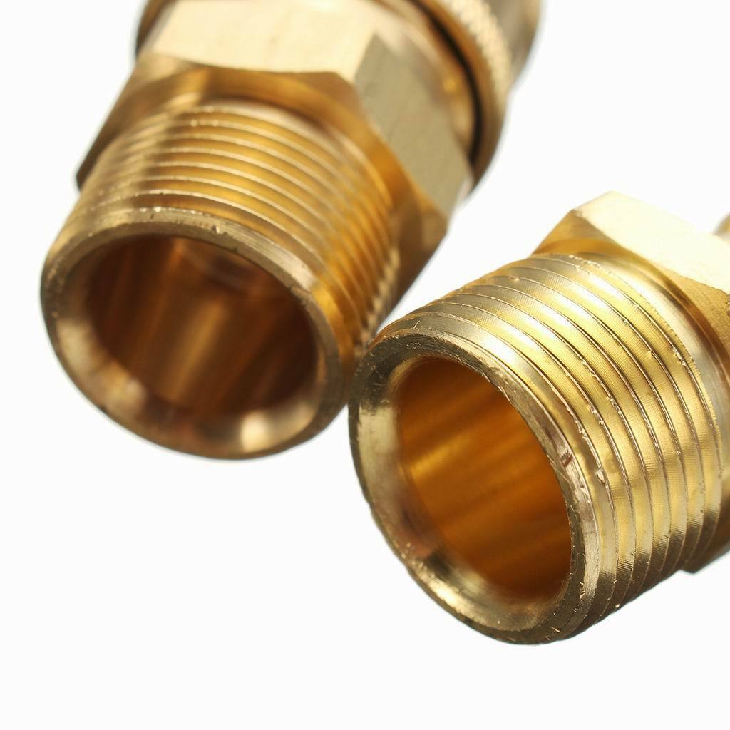1 Pair Pressure Washer Jet Wash M22 Female to 14.8MM Quick Release Connector