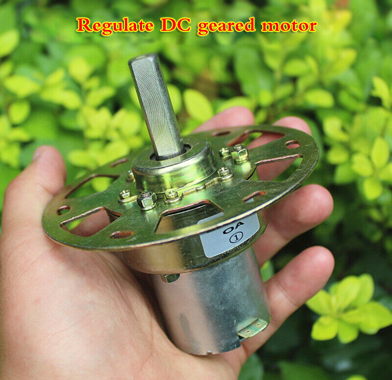DC 24V regulator adjusts the gear motor full metal box ball bearing carbon brush