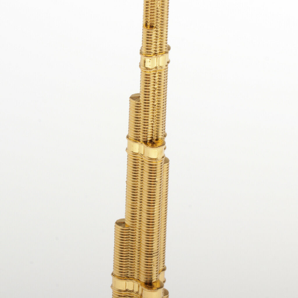 Dubai Halifah Tower Satue Landmark Building Living Room Decor Gifts Golden