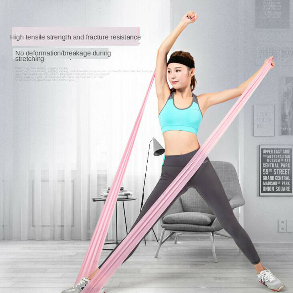 12 Pieces Elastic Exercise Bands Set Foam Handles Workout Bands Yoga Fitness