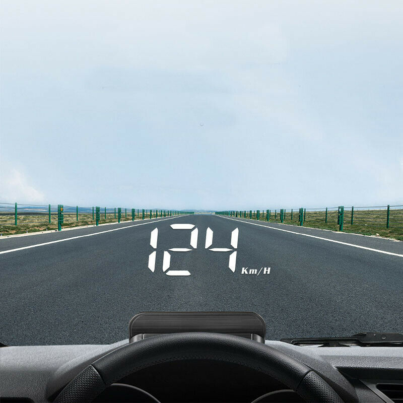 Car OBD HUD High-definition Head up Display Driving Speedometer Voltage Alarm