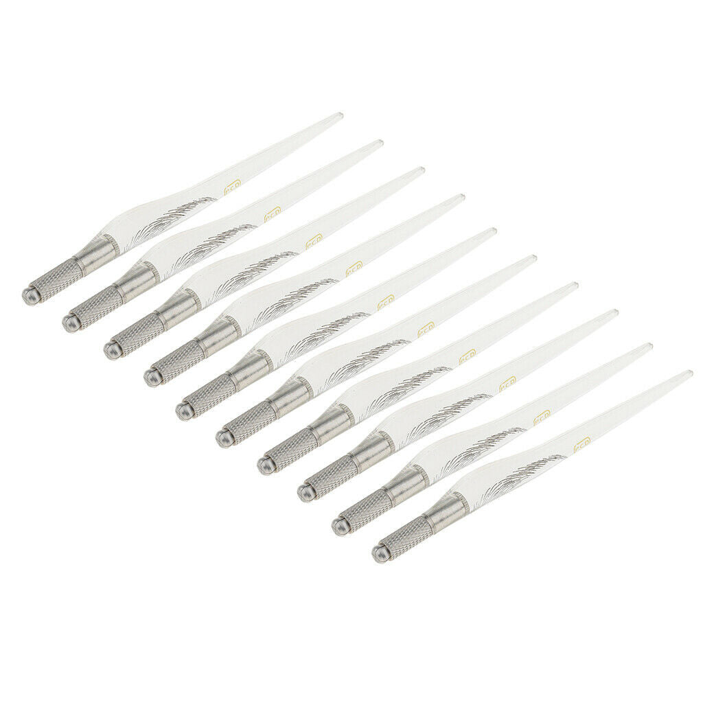10x Lightweight Salon Eyebrow Lip Line Body Art  Pens Supplies Clear