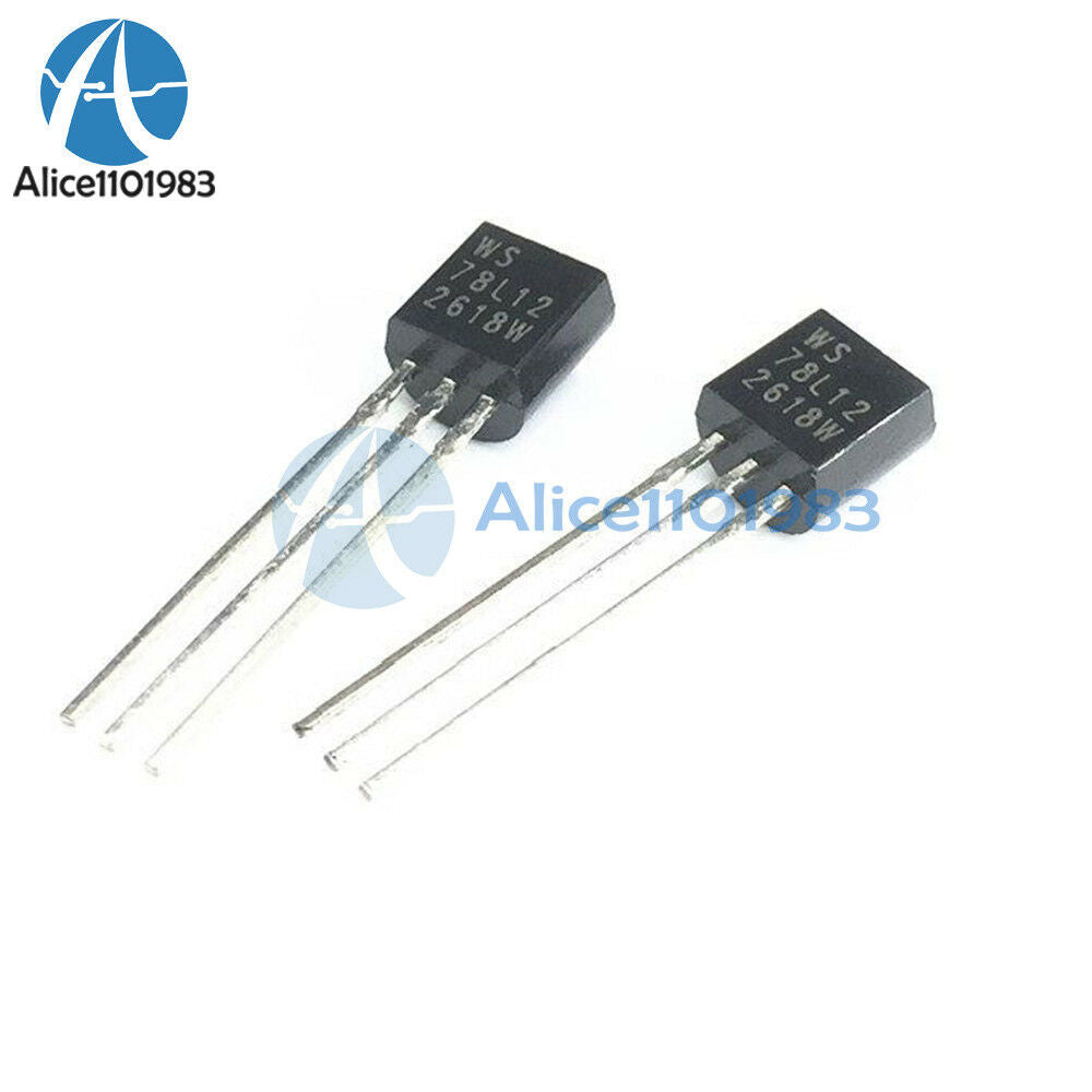 30PCS WS78L12 78L12 TO-92 12V 100mA Voltage Regulator IC