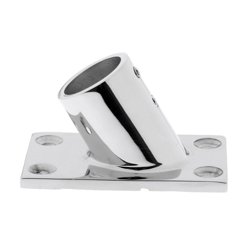 2x Heavy Duty 316 Stainless Steel Marine Boat Deck Handrail Square Base 7/8