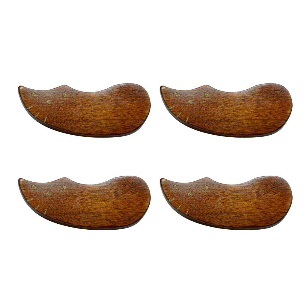 4 Pieces Japanese Style Wooden Chopsticks Holder  Brown Kitten