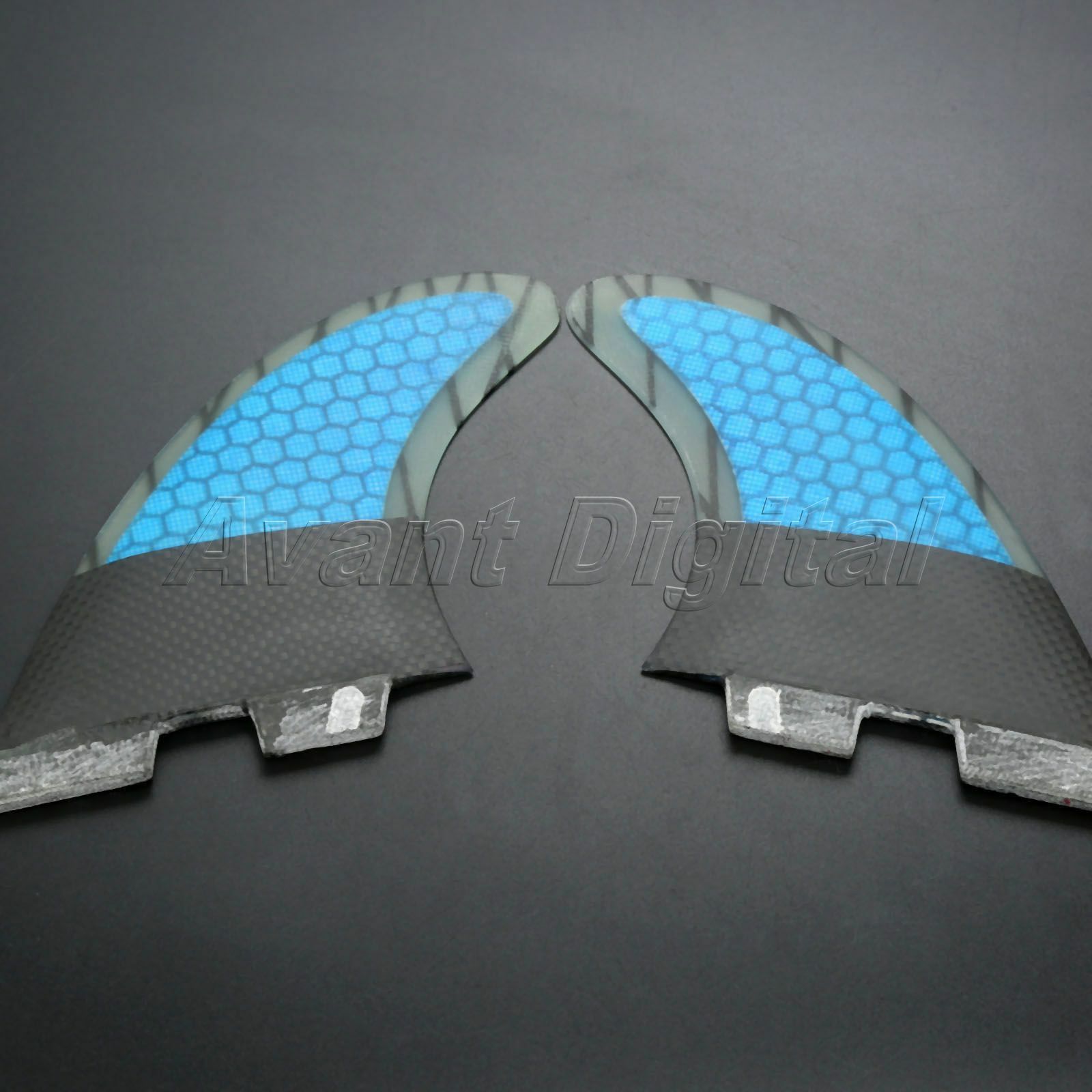 Surfboard Fins Tri Set L/G7 For FCS II Sporting Upright Template With Flat Foil