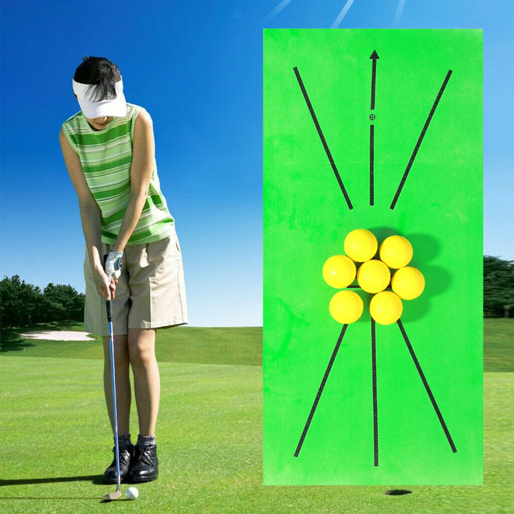 Portable Golf Training Mat 30x60cm Swing Correct Rug Direction Guide Mats